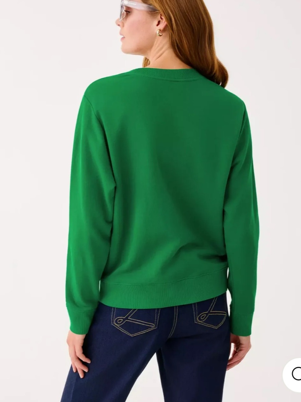 NWT Lilly Pulitzer Ballad Long Sleeve Sweatshirt Deck the Palms Large - Picture 4 of 9